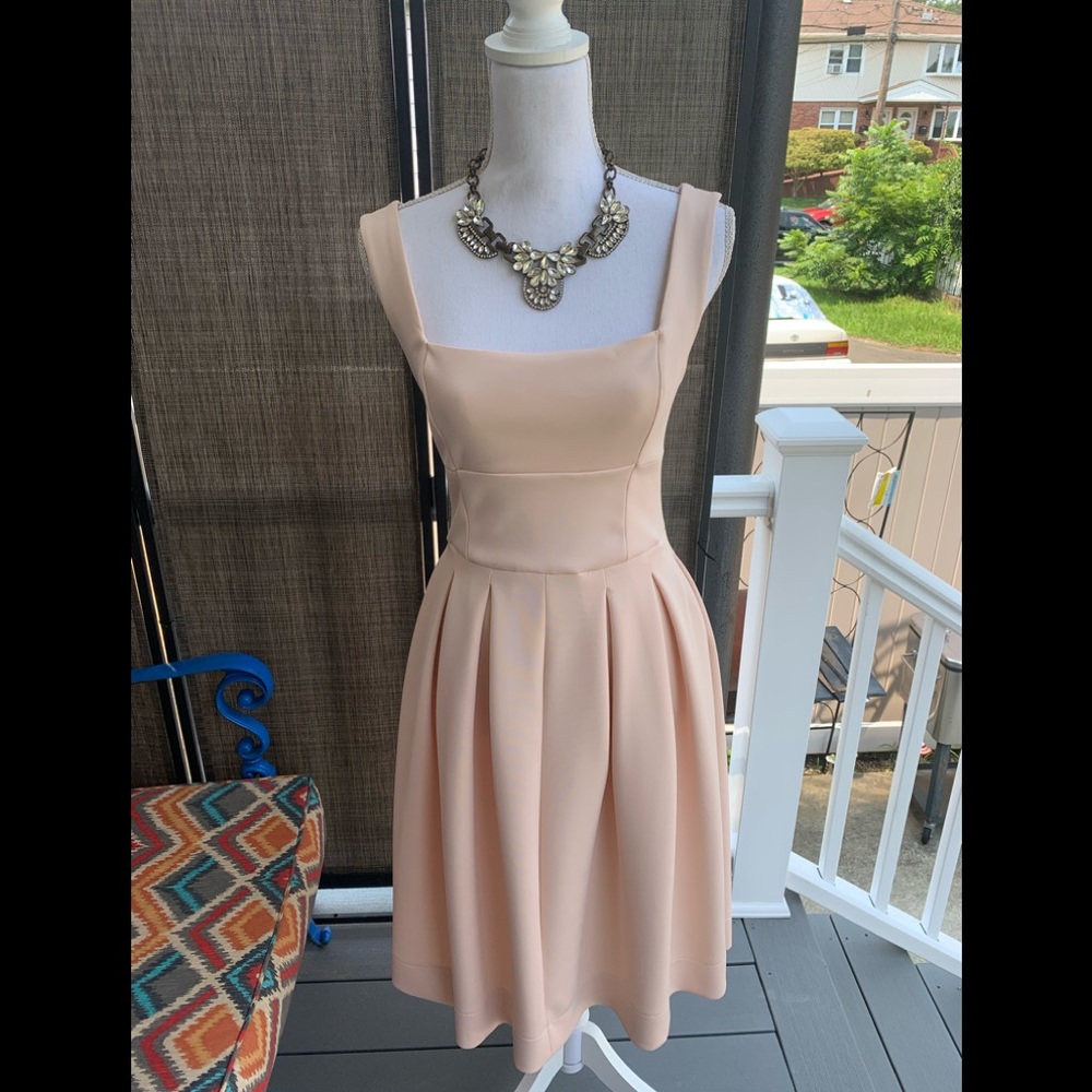NWOT peach ASOS midi dress
